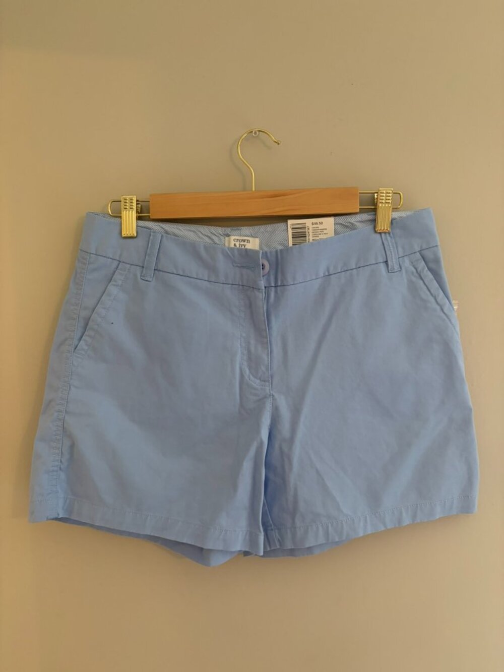 Crown & Ivy Caroline Shorts NWT Jazz Blue Size 8